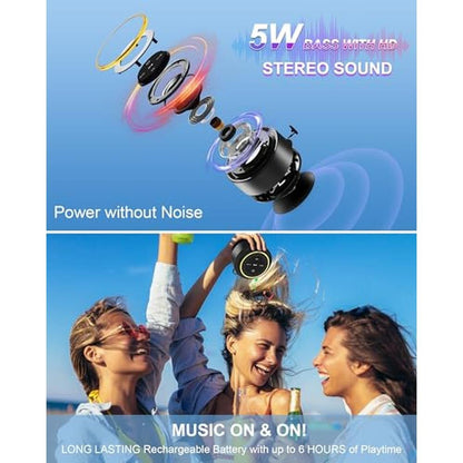 Bluetooth Speaker: Razobws Portable Waterproof Wireless – In Use