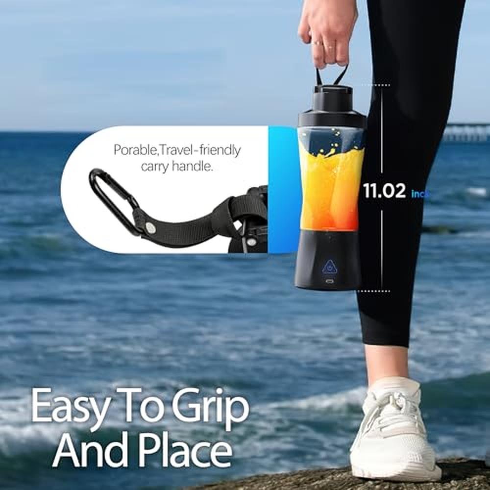 Portable Blender: Cordless 24oz Personal Blender for Shakes – In Use