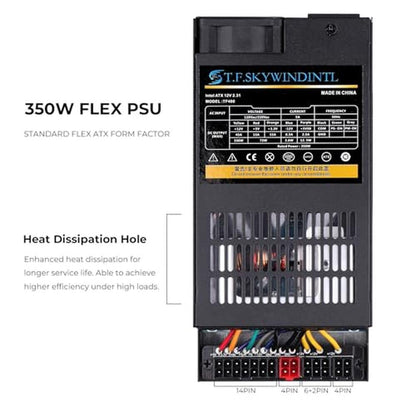 Power Flex: Flex Power Supply 350W Fully Modular Small 1U – Side View