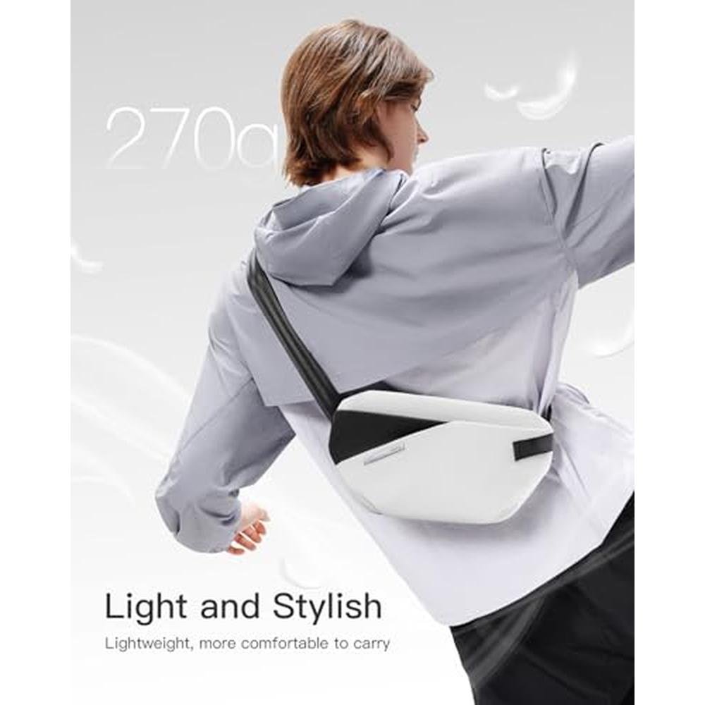 Inateck Sling Bag X-Lite: Lightweight Crossbody Shoulder – Close-up Detail