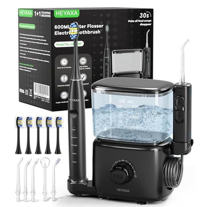 Water Oral Flosser: Professional Electric Toothbrush Combo – Front View