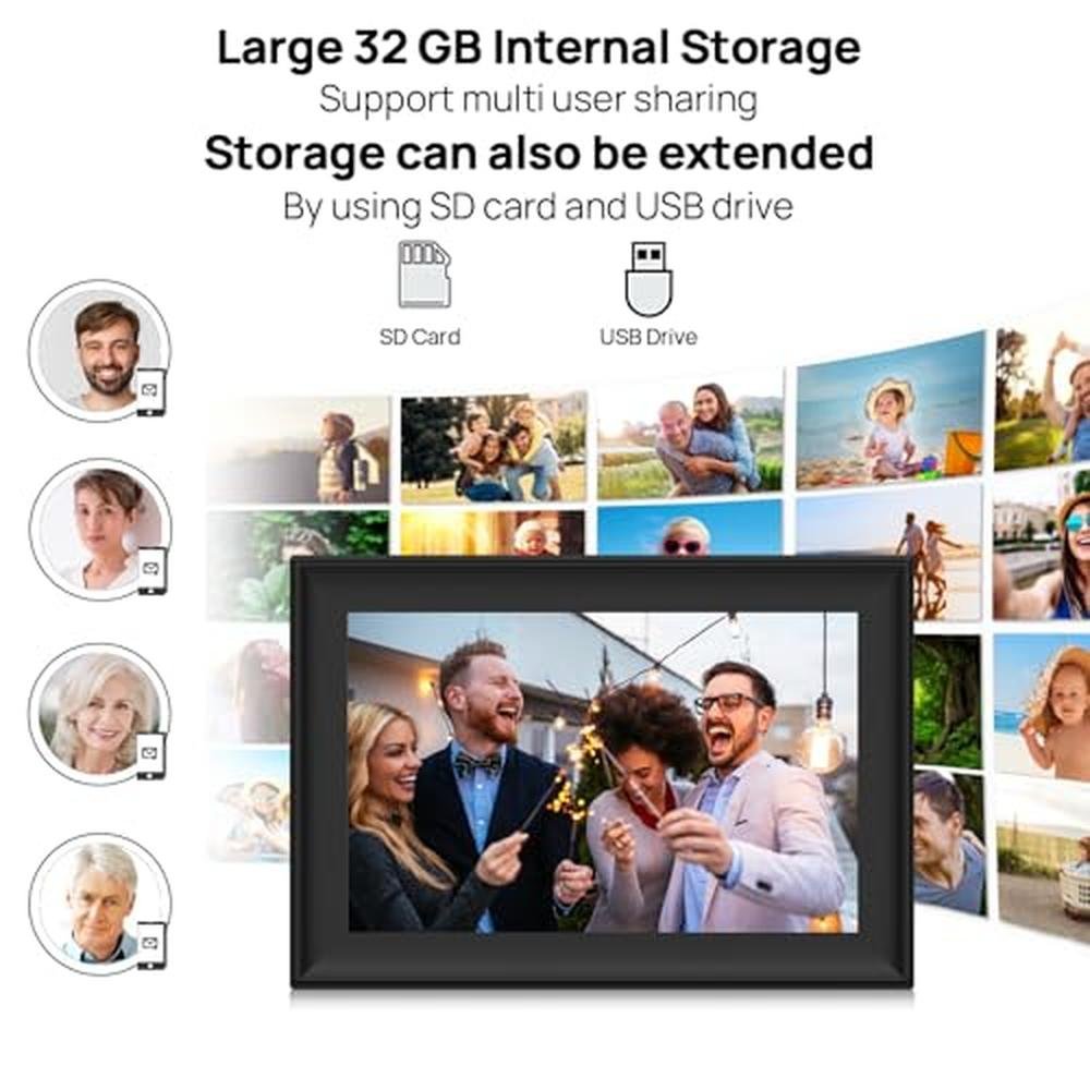 SSAWiFiFrame 32GB: 10.1 Inch WiFi Digital Picture Frame – In Use
