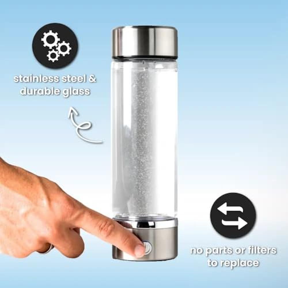 Hydrogen Water: 2025 New Hydrogen Water Bottle 4000ppb – Side View