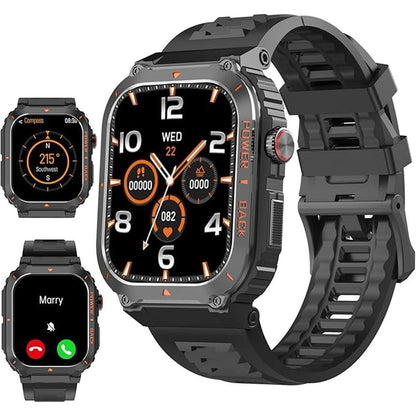 GPS Watch: Smart Military GPS Smartwatches with Call – Front View