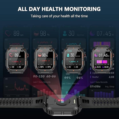 GPS Watch: Smart Military GPS Smartwatches with Call – In Use