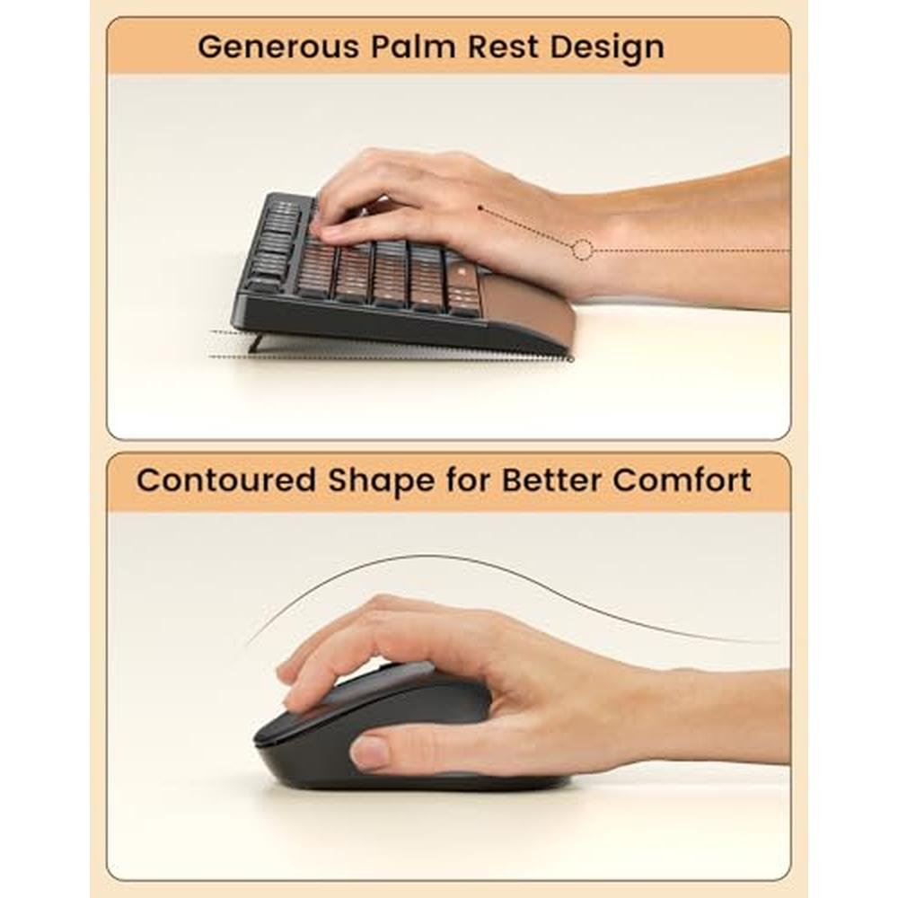 Bluetooth Keyboard: Seenda COE200 Ergonomic Wireless – Close-up Detail