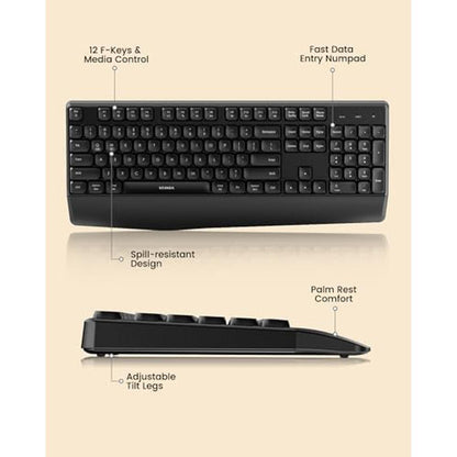 Bluetooth Keyboard: Seenda COE200 Ergonomic Wireless – Packaging