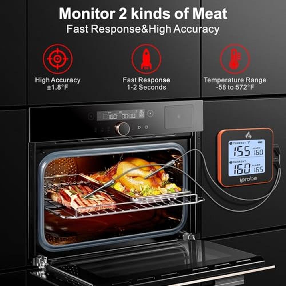 iProbe 600: Premium Digital Wireless Meat Thermometer with – In Use