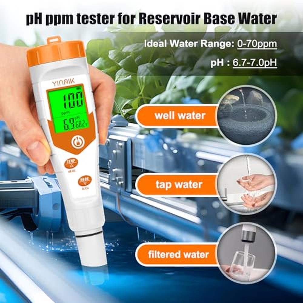 Hydroponics Meter for Sale: Premium Grade pH EC TDS – In Use