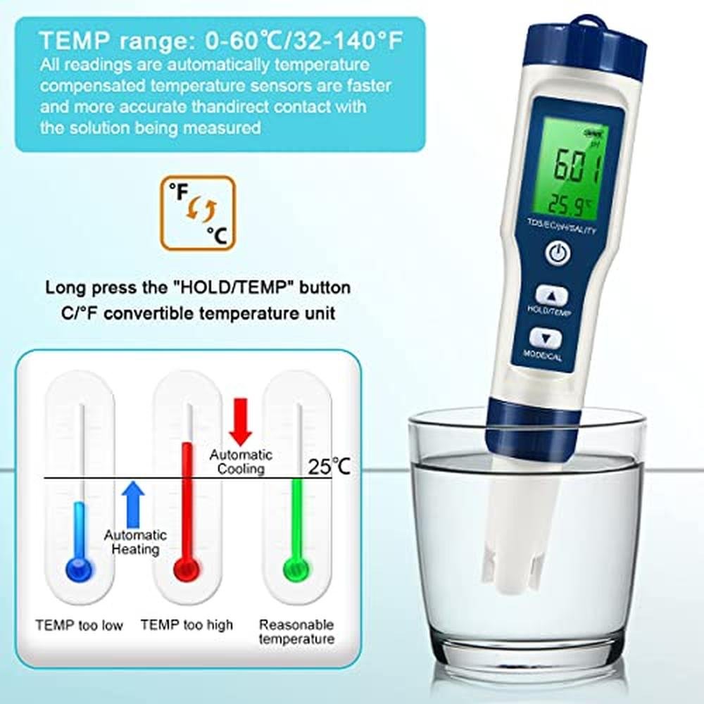 High-Accuracy Digital pH Meter – Close-up Detail