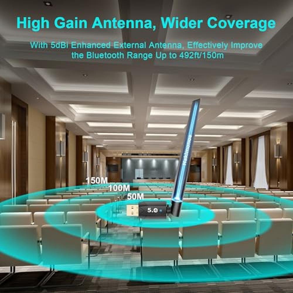 Hakimonoe Long Range USB Bluetooth 5.4 Adapter – Packaging