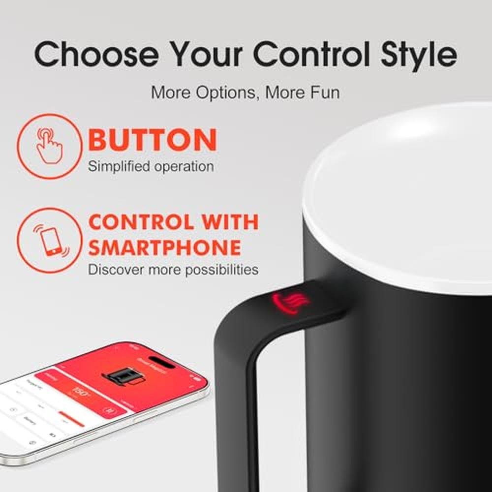 Vsitoo S3 10oz Smart Mug: Temperature Control Heated Coffee – In Use