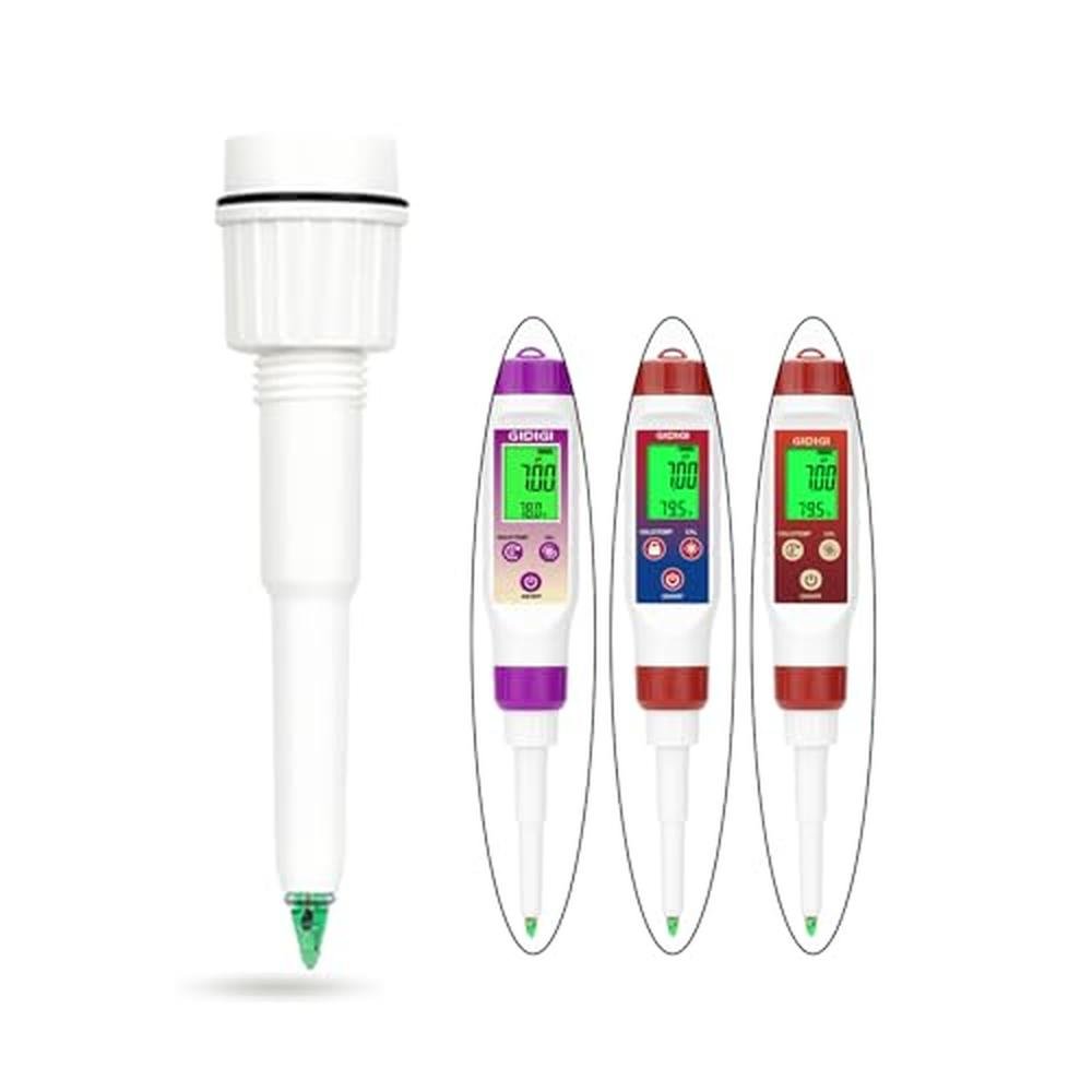 Premium Food pH Meter Replacement Probe 2 in 1 pH – Front View