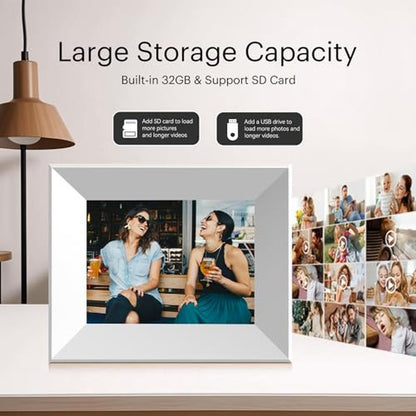 Frame Photo: BWJBSW 8-Inch Digital Picture Frame with WiFi – In Use