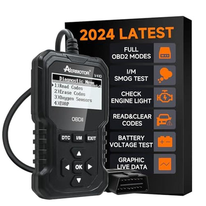 OBD2 Scanner: V410 Car Scanner Diagnostic Tool: Engine – Front View