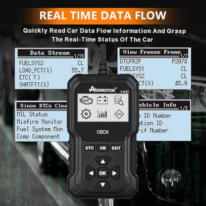 OBD2 Scanner: V410 Car Scanner Diagnostic Tool: Engine – Packaging