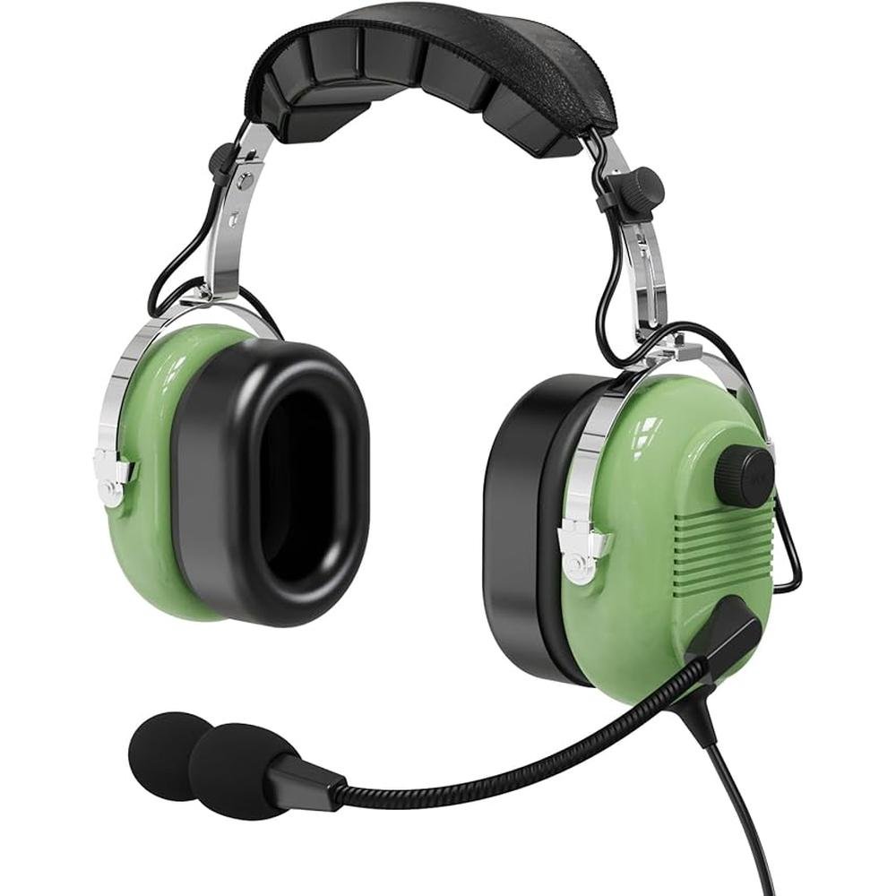 Noise Cancelling Pilot Headphone General Aviation Headset – Front View