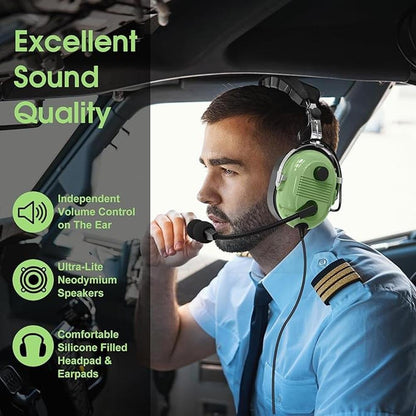 Noise Cancelling Pilot Headphone General Aviation Headset – Packaging