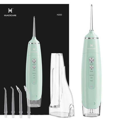 Water Dental Flosser: HUACO CARE Portable IPX7 Waterproof 3 – Front View