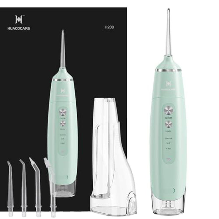 Water Dental Flosser: HUACO CARE Portable IPX7 Waterproof 3 – Front View