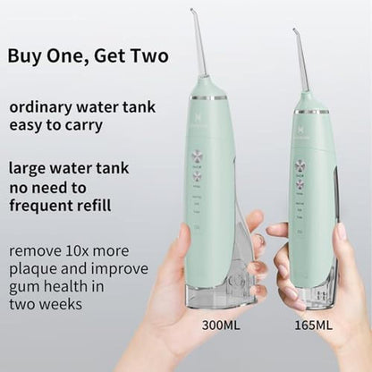 Water Dental Flosser: HUACO CARE Portable IPX7 Waterproof 3 – Close-up Detail