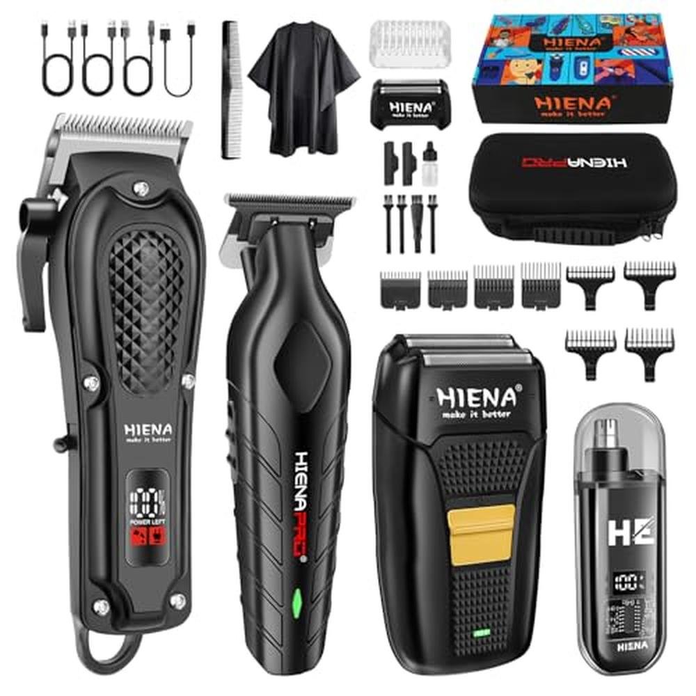 Premium Cordless Men's Trimmer Set – Front View