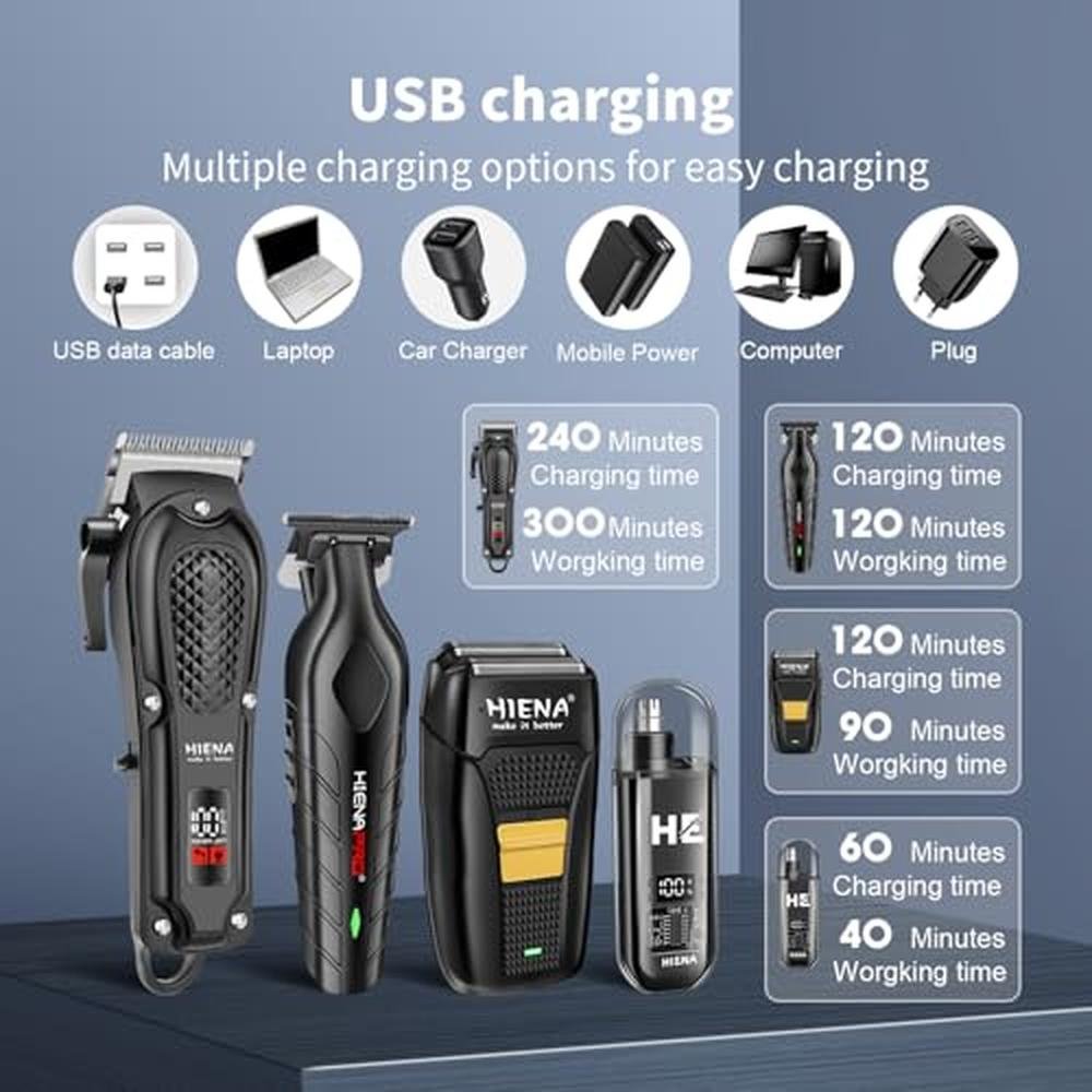 Premium Cordless Men's Trimmer Set – Packaging