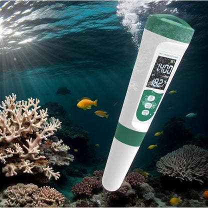 Aquarium Meter: 5-in-1 Digital PH – Close-up Detail