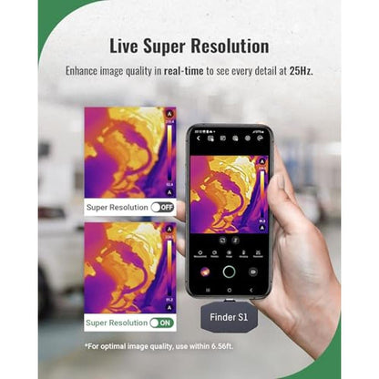HSFTOOLS Finder S1 Thermal Camera for Android – In Use