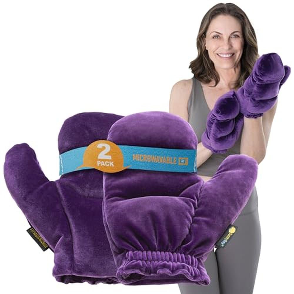 Gloves Women: SunnyBay Microwavable Heated Hand Warmer – Front View