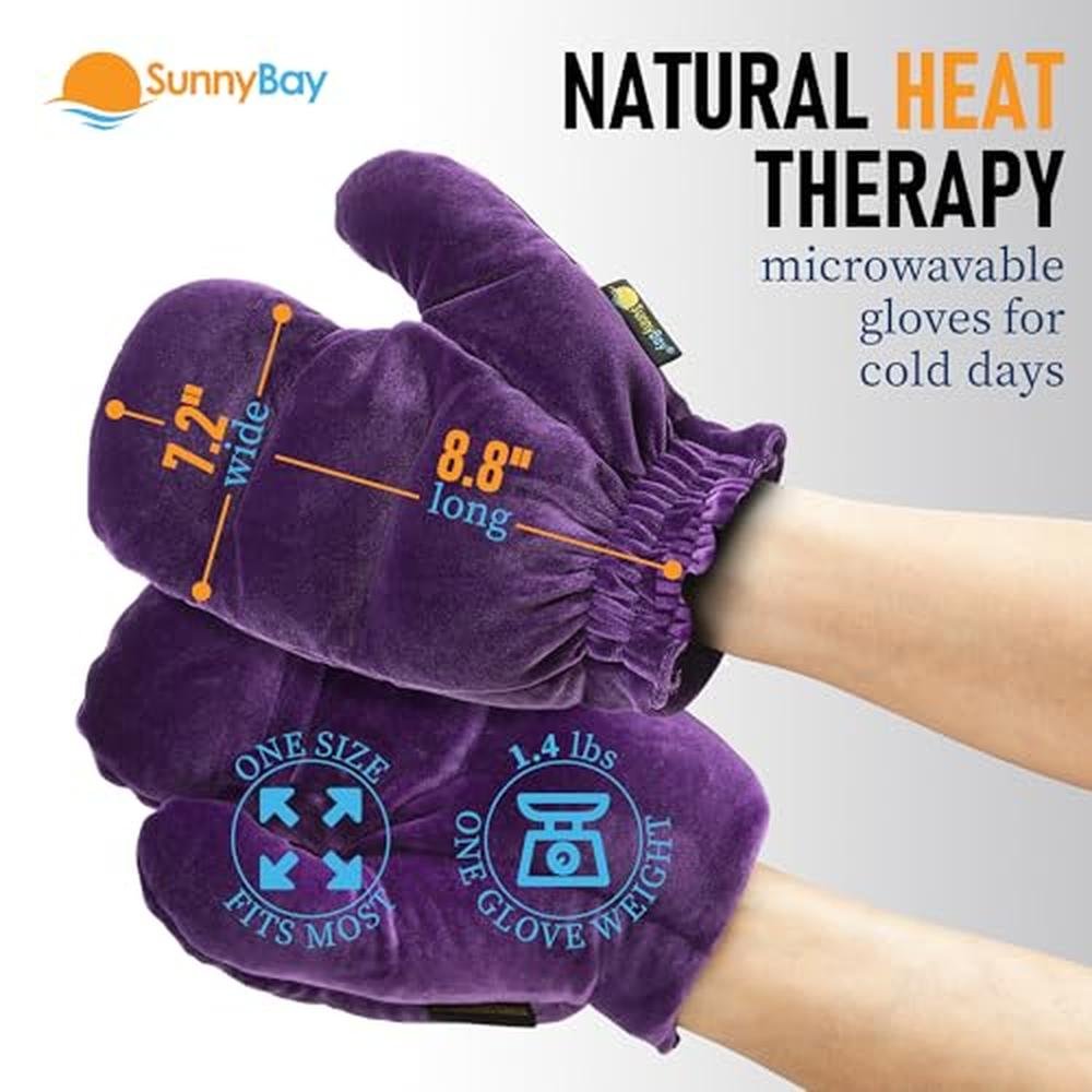 Gloves Women: SunnyBay Microwavable Heated Hand Warmer – Side View