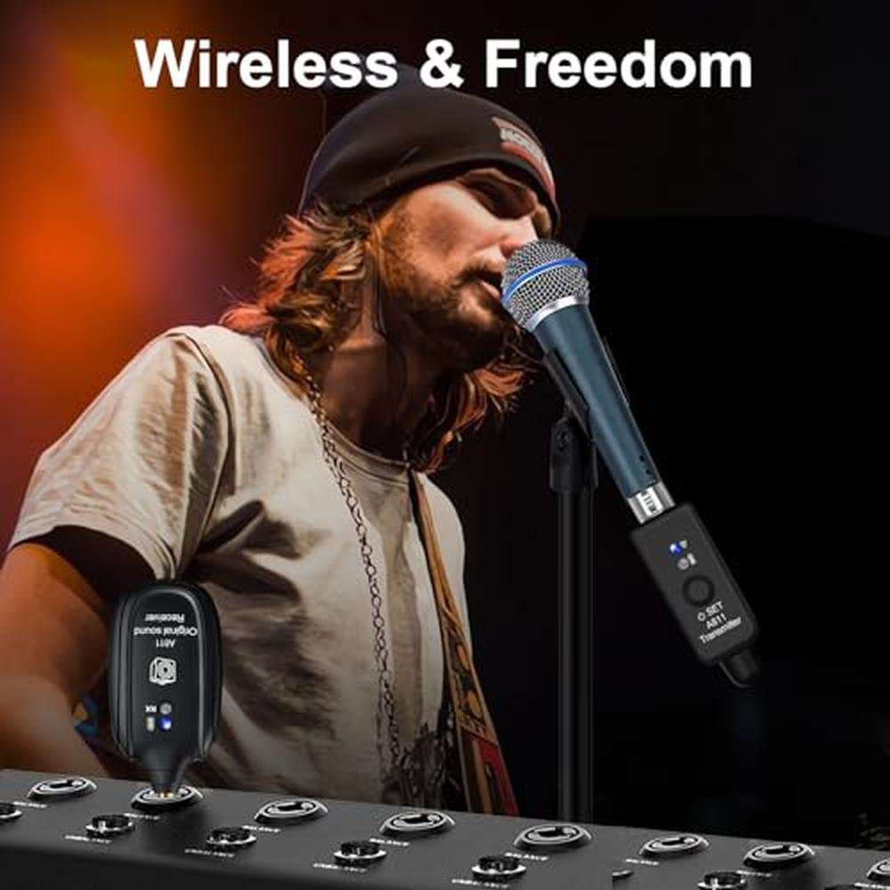 Microphone Mic: INGPARTNER Wireless Transmitter Receiver – Side View