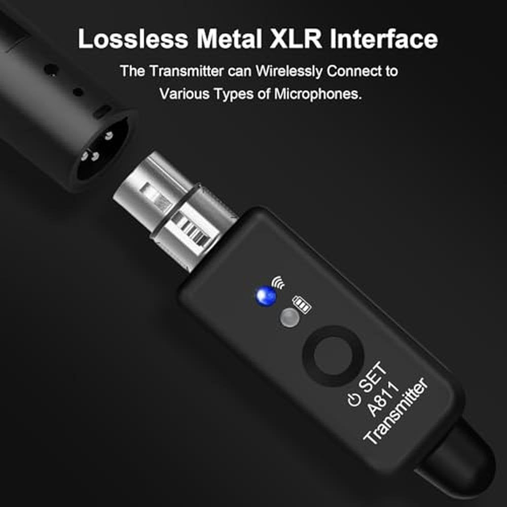 Microphone Mic: INGPARTNER Wireless Transmitter Receiver – Close-up Detail