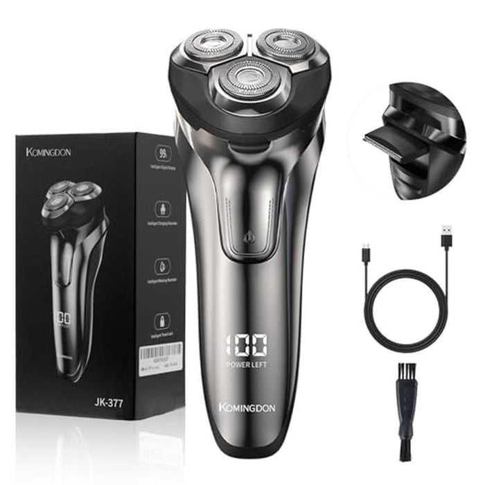 Electric Razor: Komingdon Cordless Shaver for Men Face – Front View