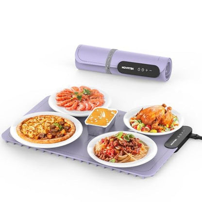 Electric Food Warming Mat: Premium 9 Temperature Settings – Front View