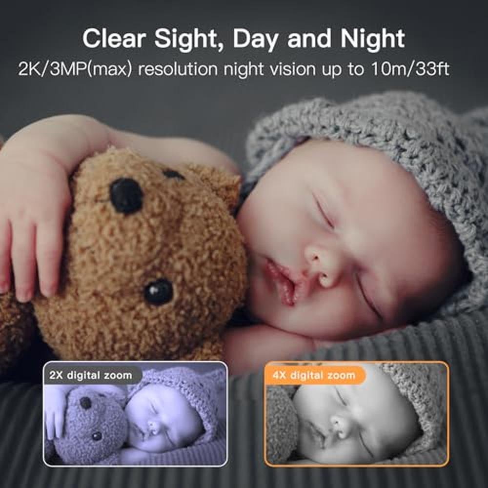 Arenti Baby Monitor: 2K Smart Baby Camera with 5-inch – In Use