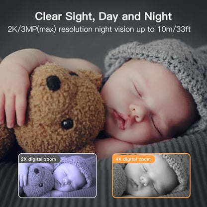 Arenti Baby Monitor: 2K Smart Baby Camera with 5-inch – In Use
