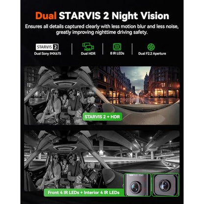 Dual Fisheye: Vantrue E360 5.2K 2 Channel Dash Cam 360 – In Use