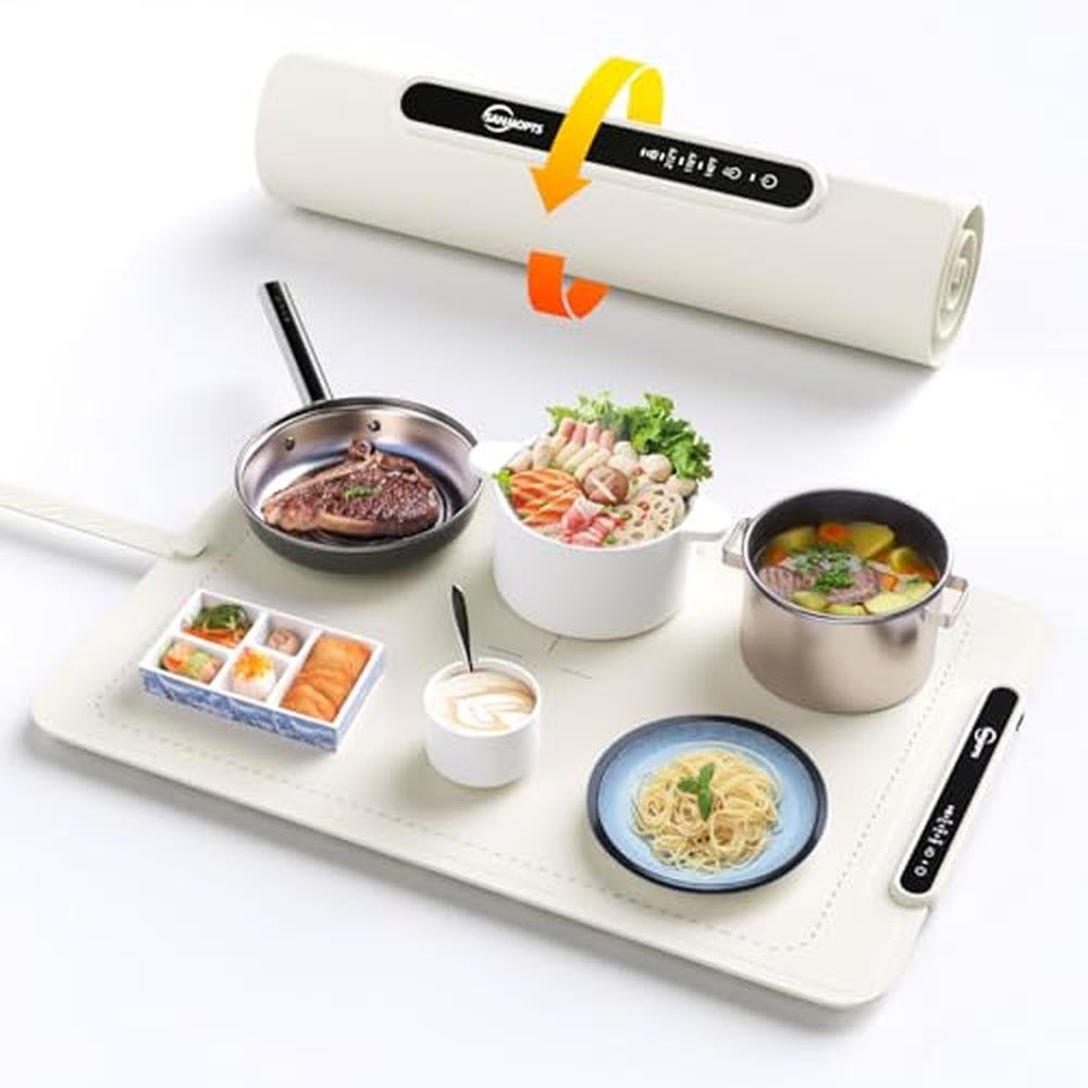 Warming Food Mat: Tempmaster Adjustable Warming Tray – Front View