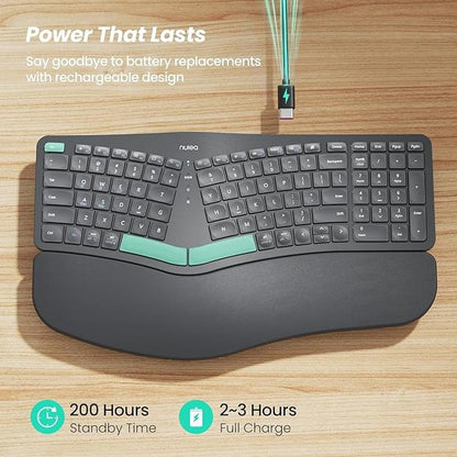 Keyboard Nulea: Nulea Wireless Ergonomic Keyboard Split – Close-up Detail