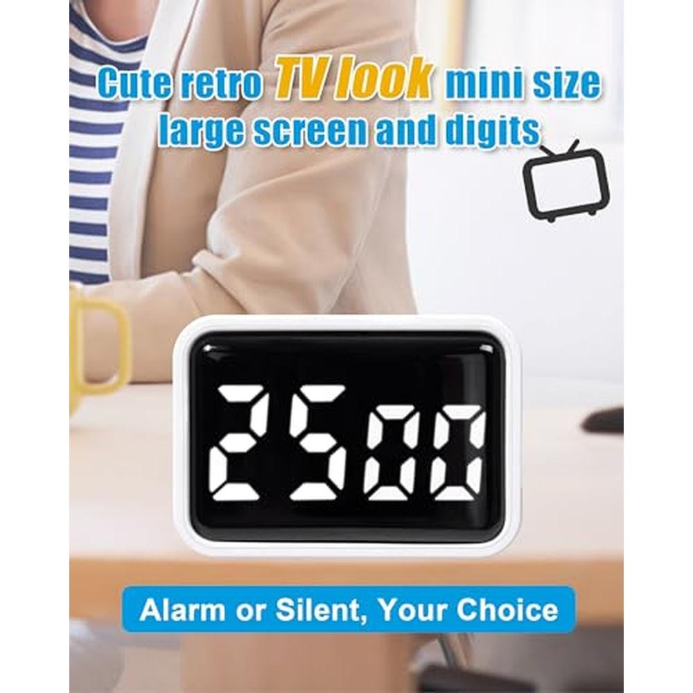 Pomodoro Time Management: TPNEG Digital Timer for Desk – Close-up Detail