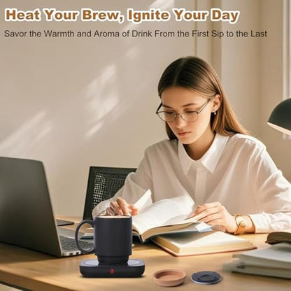 Coffee Mug Warmer & Mug Set: Electric 36W Coffee Cup Heater – Packaging