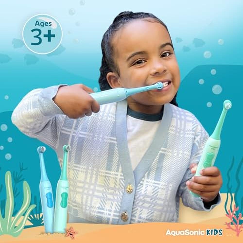 Aquasonic Kids Electric Toothbrush Set – Close-up Detail