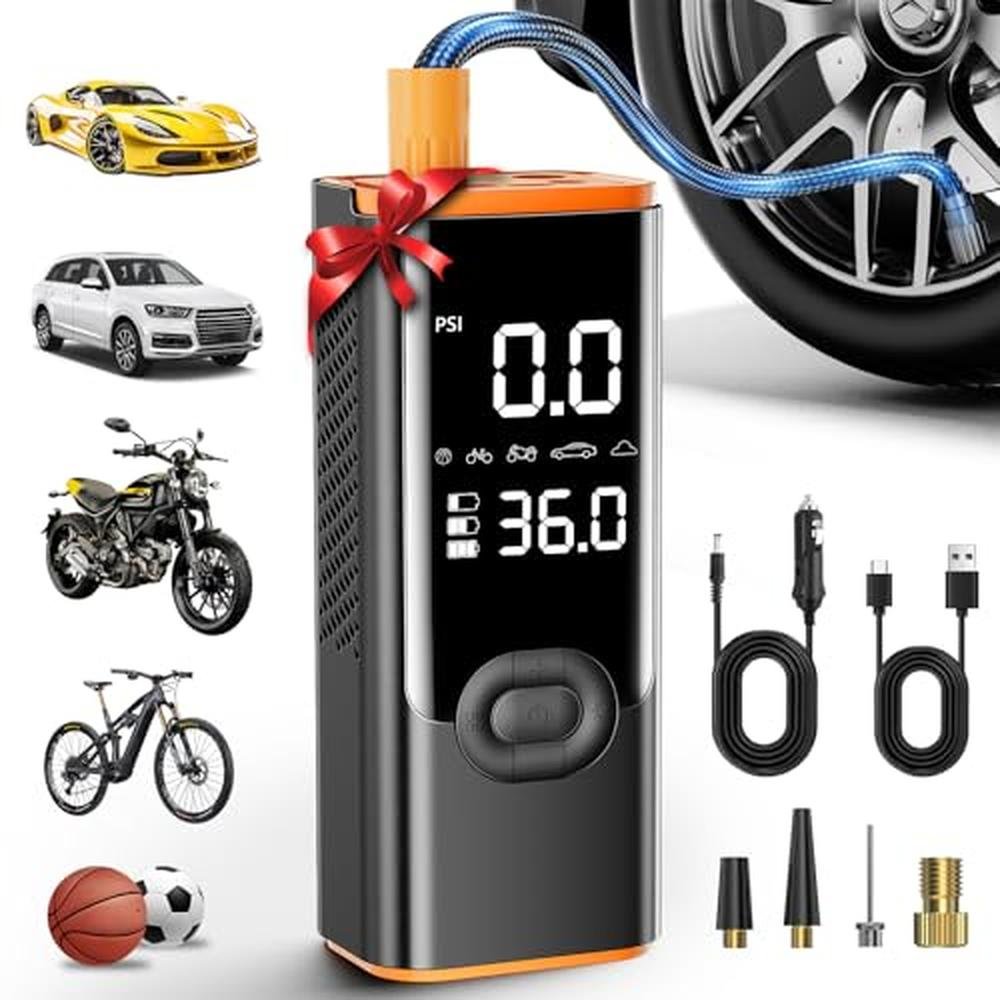 Tire Air: Portable Air Compressor 180PSI – Front View
