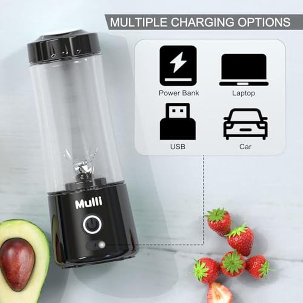 Mulli Portable Blender: USB Rechargeable Mini Blender for – Close-up Detail