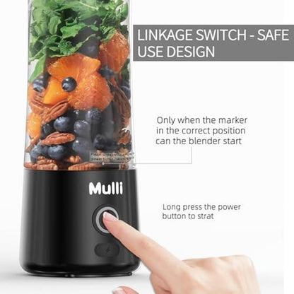 Mulli Portable Blender: USB Rechargeable Mini Blender for – In Use