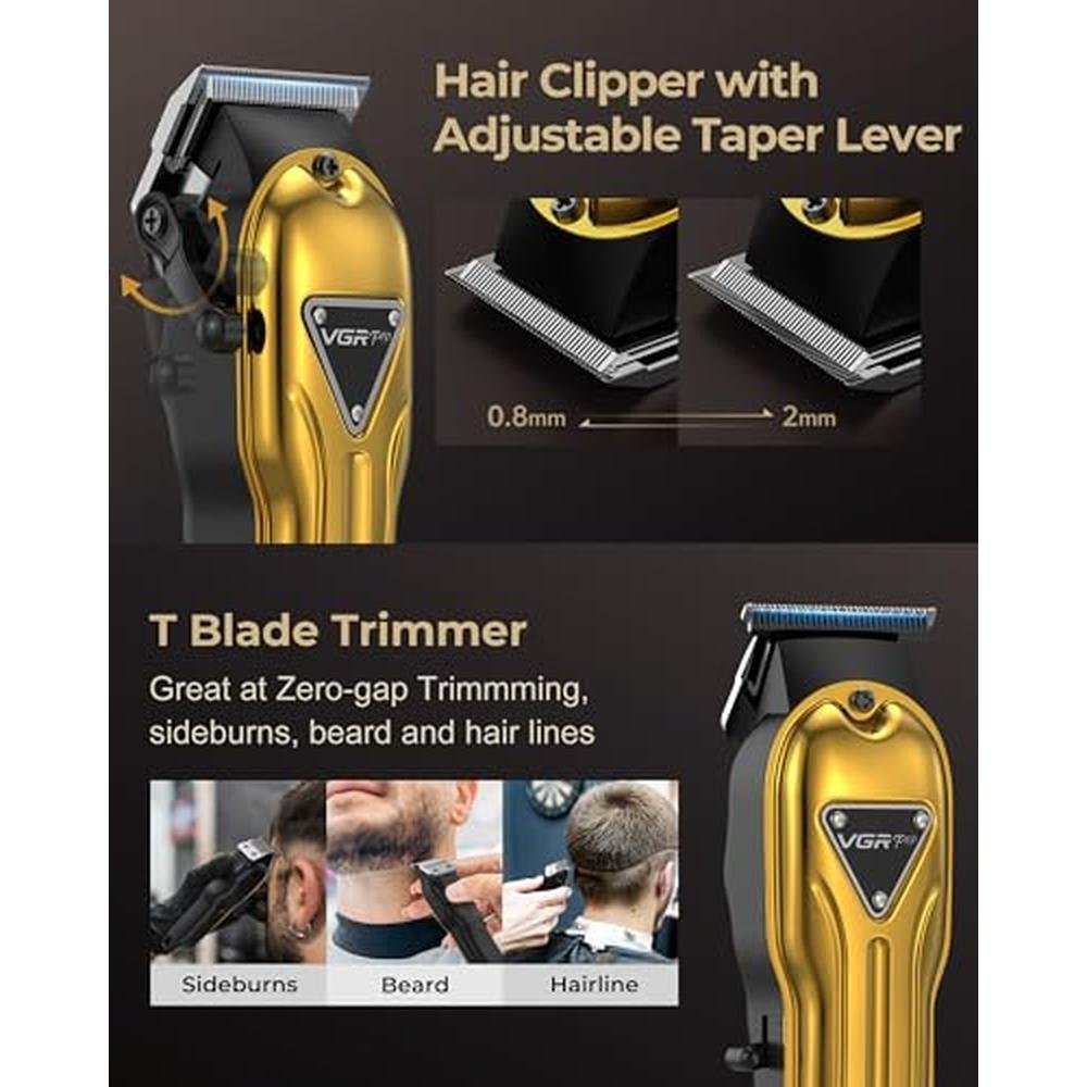 Hair Clippers: Vgrpro Professional Cordless Clipper and – Side View
