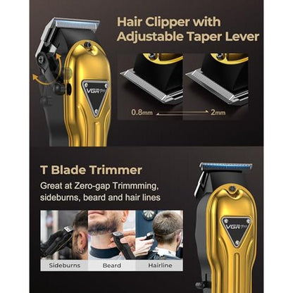 Hair Clippers: Vgrpro Professional Cordless Clipper and – Side View