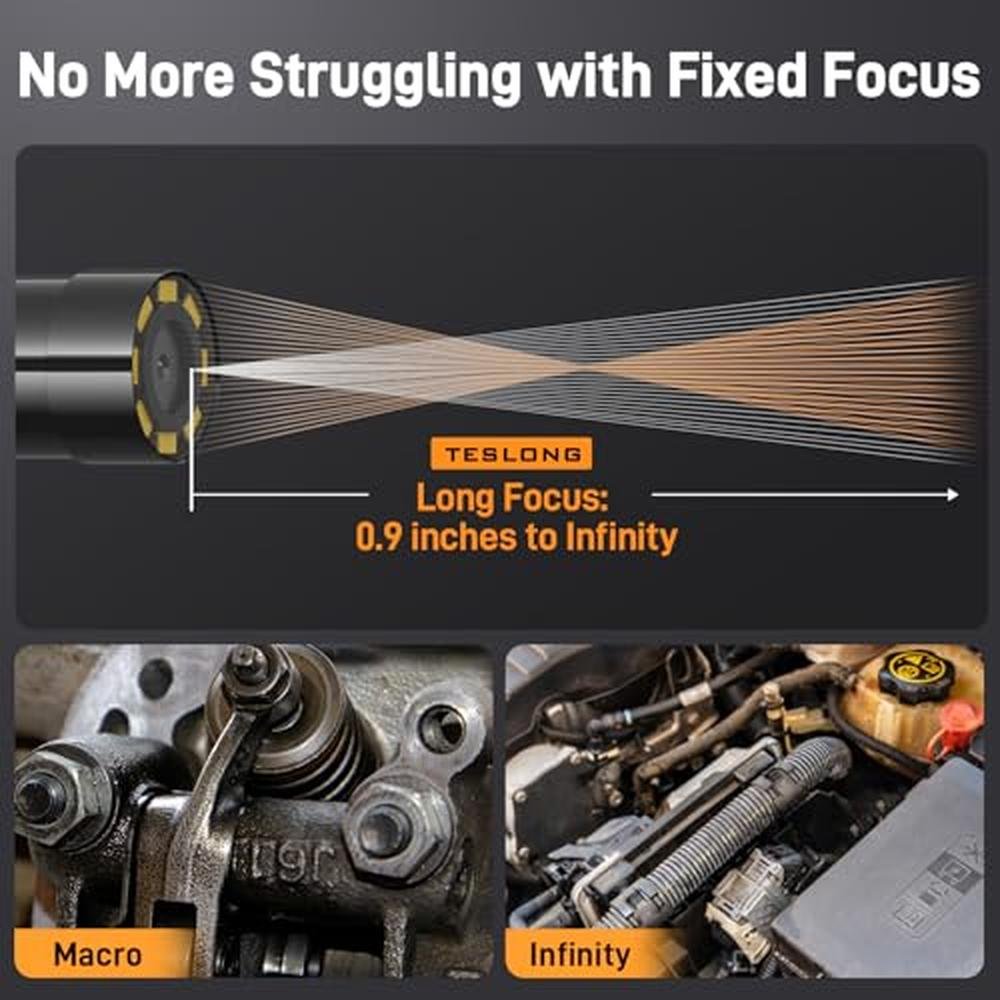 Teslong 2.0MP HD AF Auto Focus Borescope – Close-up Detail