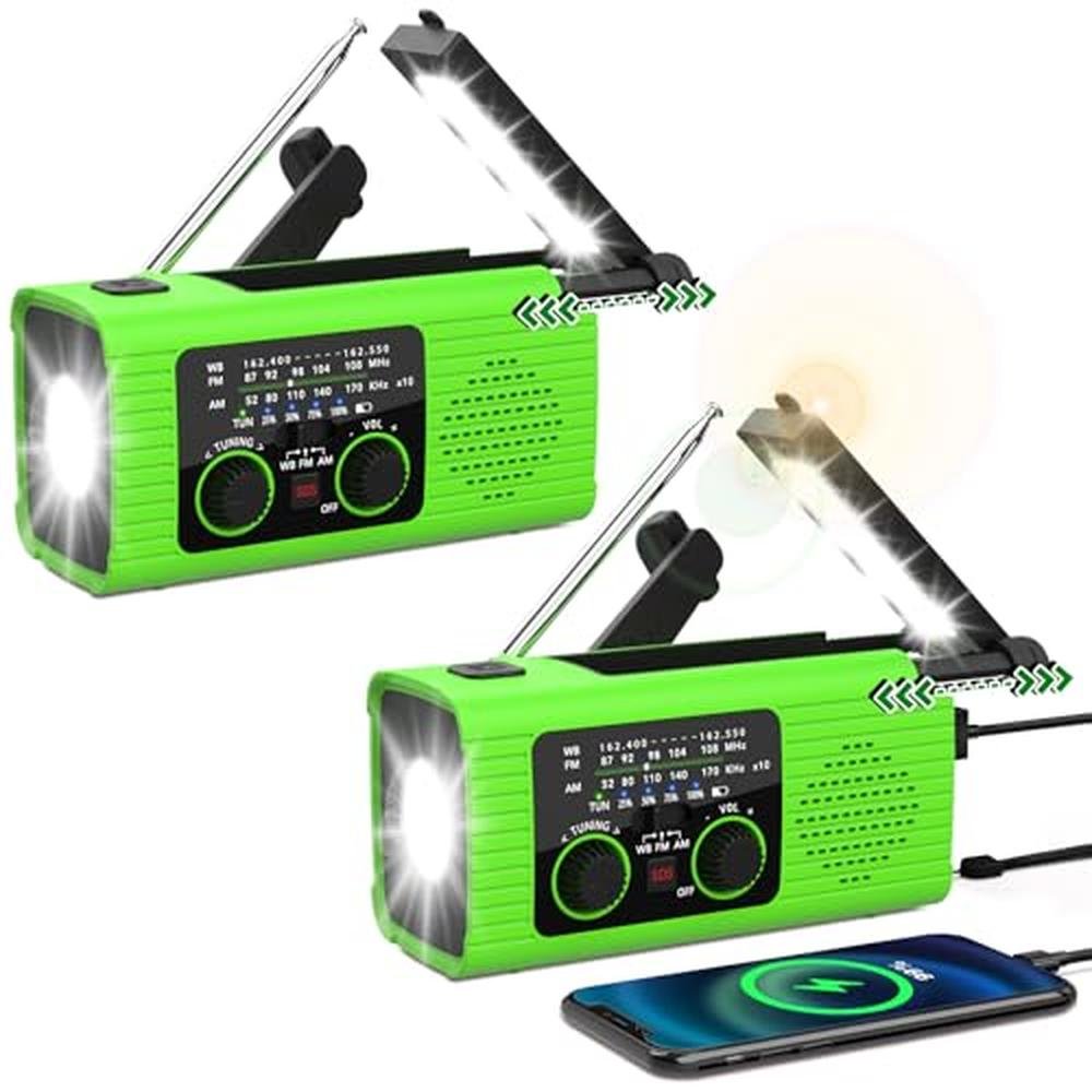 Radio Nitigo: NITIGO Emergency Radio Multifunction Solar – Front View